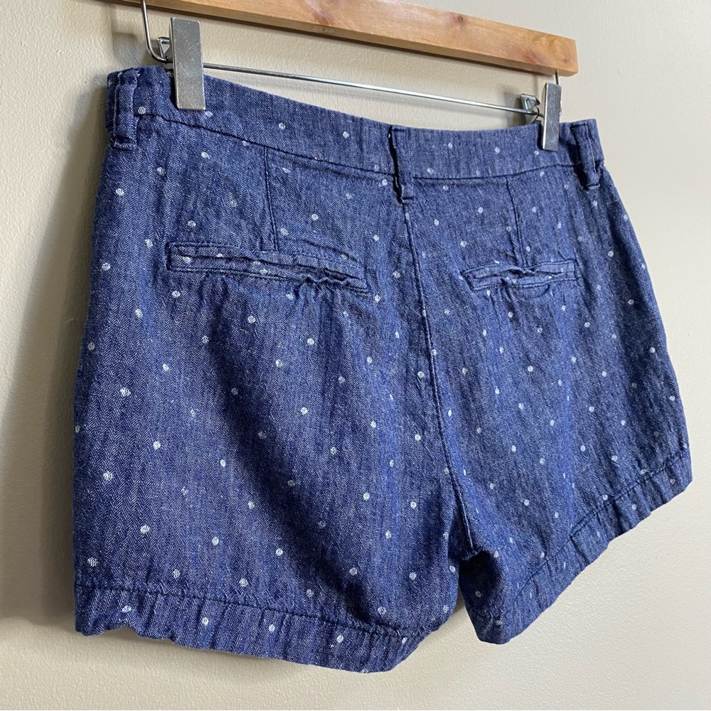 Old Navy Chambray Navy Dots Everyday Short Size 2 - Picture 8 of 11